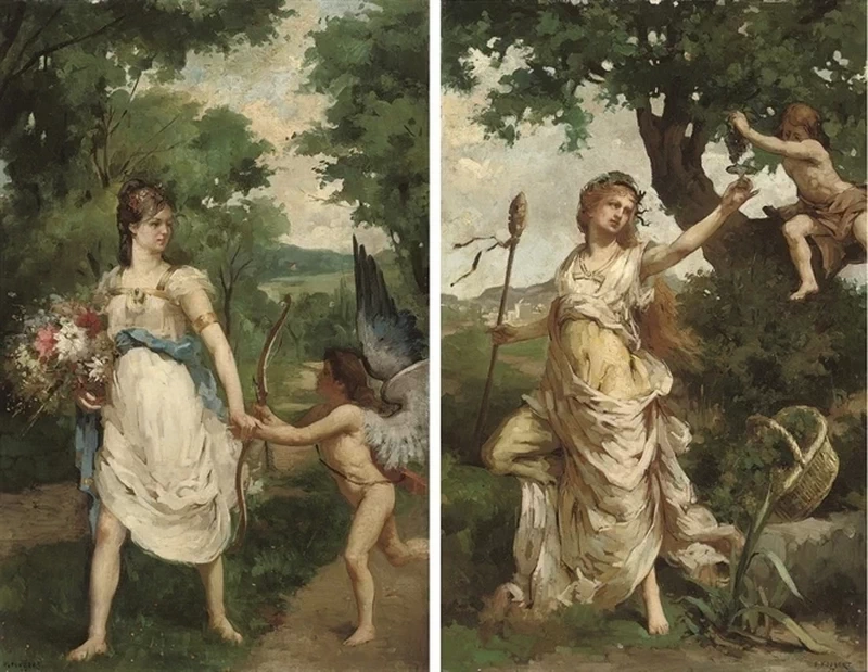 Venere e Amore e Un'allegoria dell'estate, 1879